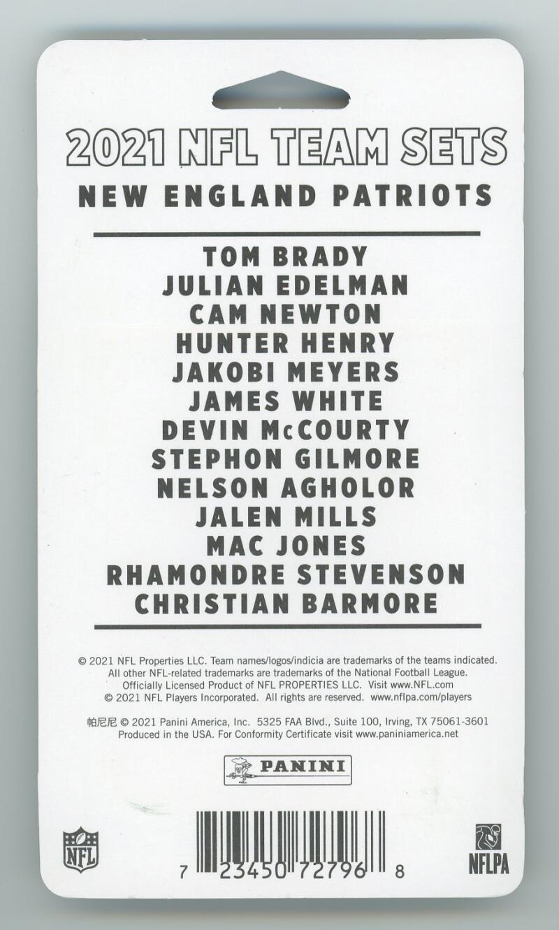 2021 Panini NFL Donruss New England Patriots Football Team Set Mac Jones RC Image 2