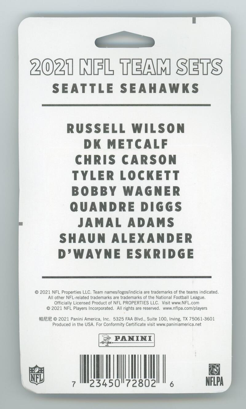 2021 Panini NFL Donruss Seattle Seahawks Football Team Set  Image 2