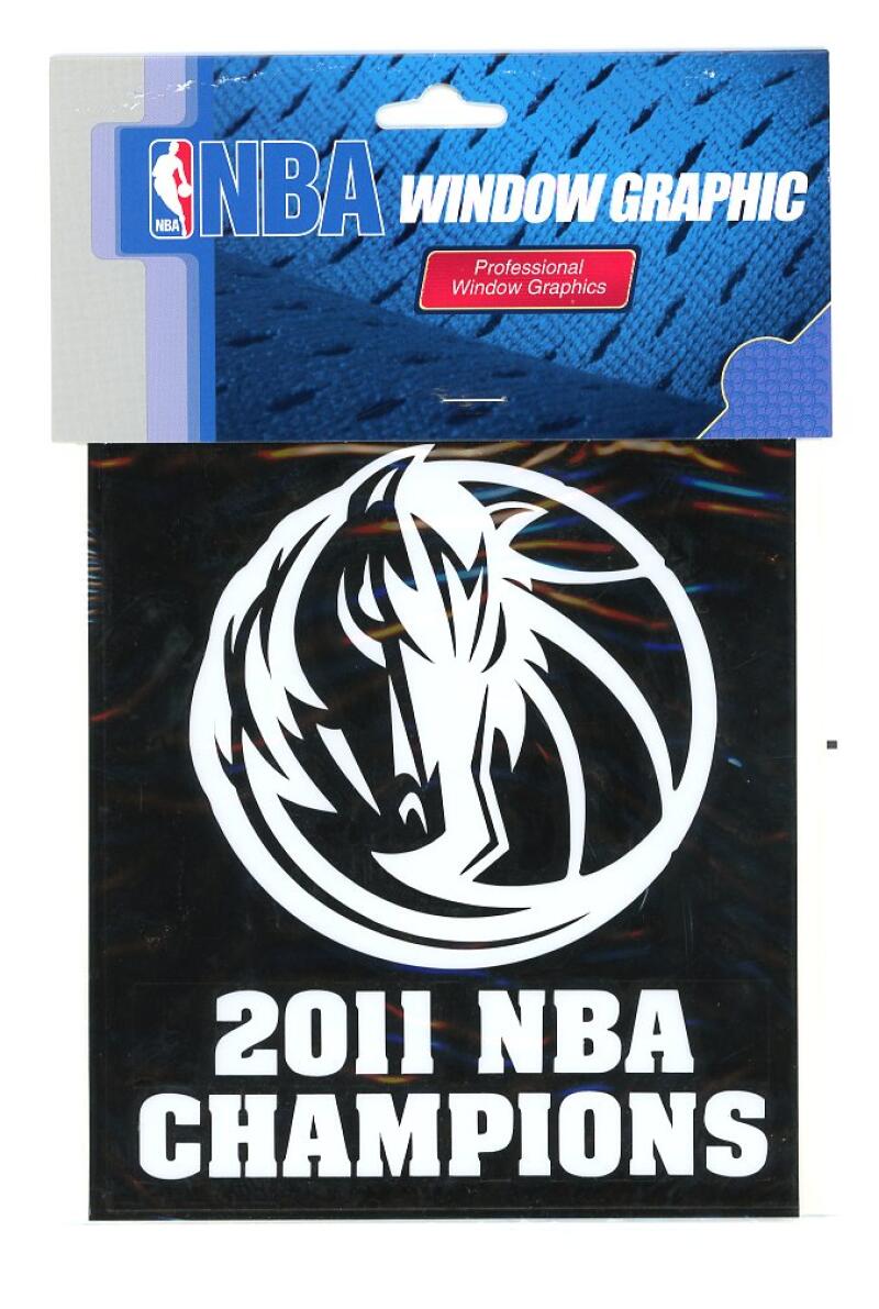 NBA 2011 Dallas Mavericks Champions Window Graphic 6 x 5.5 Image 1
