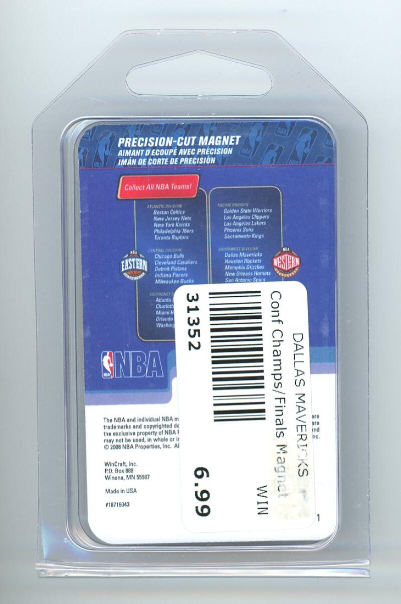 NBA 2011 Dallas Mavericks Western Conference Champions Precision Cut Magnet Image 2