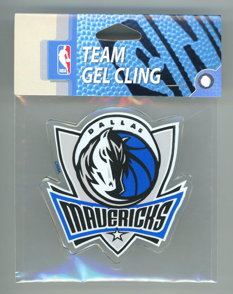 (3) NBA Dallas Mavericks Team Logo 4x4 Gel Cling Pack Image 1