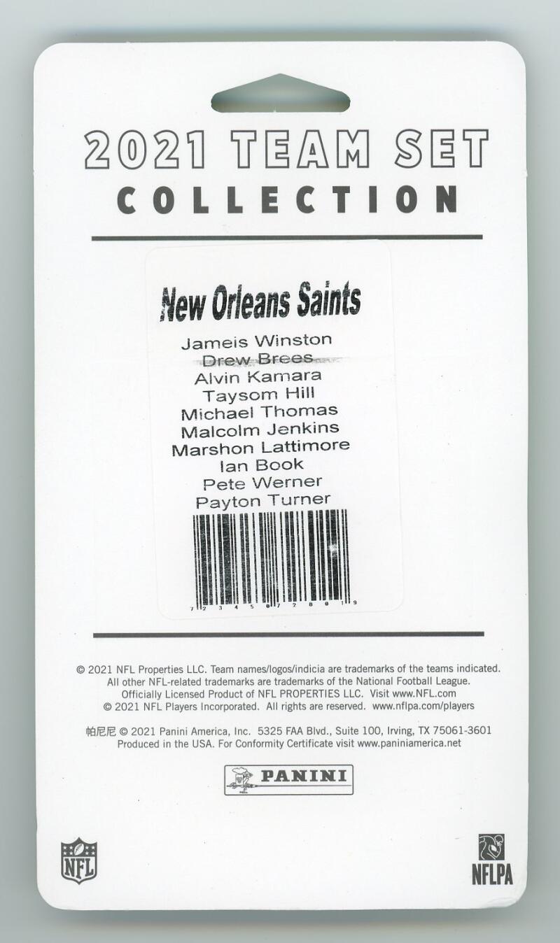 2021 Panini NFL Donruss New Orleans Saints Football Team Set  Image 2