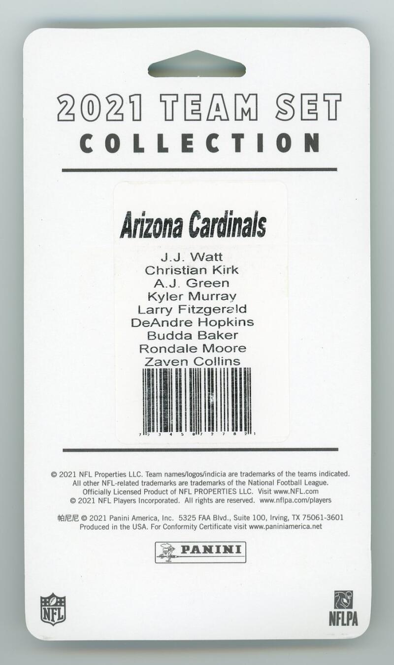 2021 Panini NFL Donruss Arizona Cardinals Football Team Set  Image 2