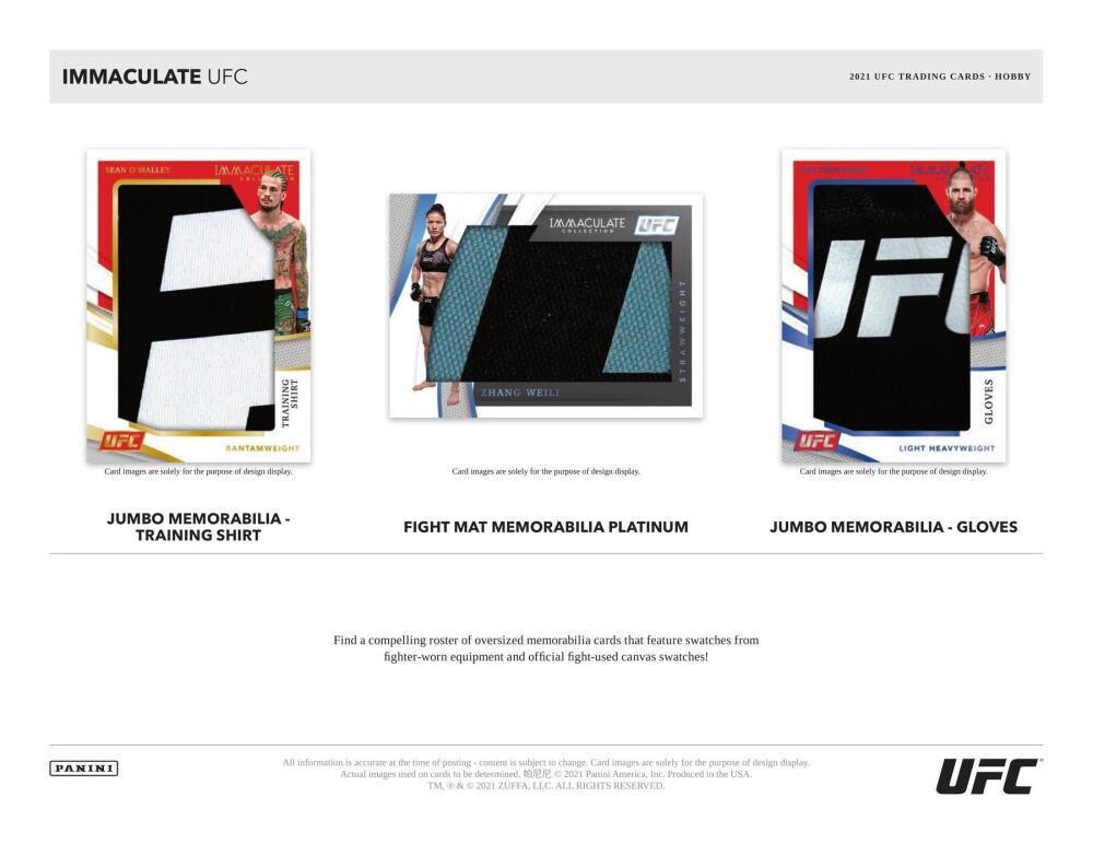 2021 Panini Immaculate UFC Hobby Box Image 5