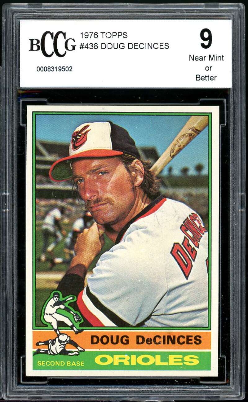 Doug DeCinces Card 1976 Topps #438 BGS BCCG 9 Image 1