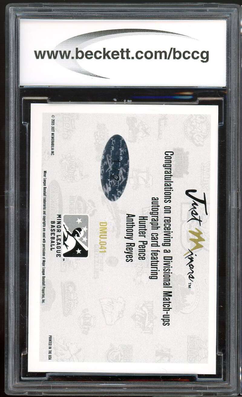 Reyes / Hunter Pence Rookie 2005 Just Stars Autograph (#d 1/2) BCCG authentic Image 2