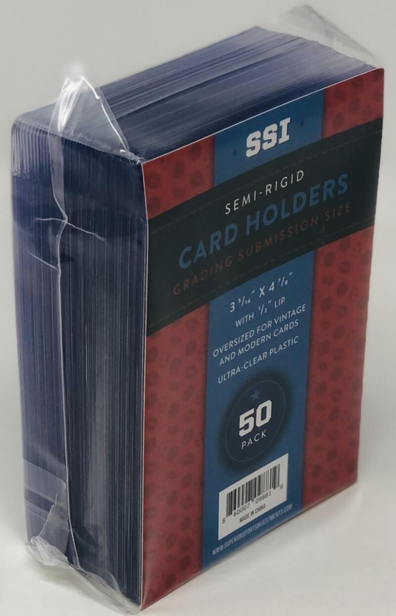 SSI (50) Graded Card Submission Size Rigid Sleeves for BGS PSA SGC BCCG ISA Image 3