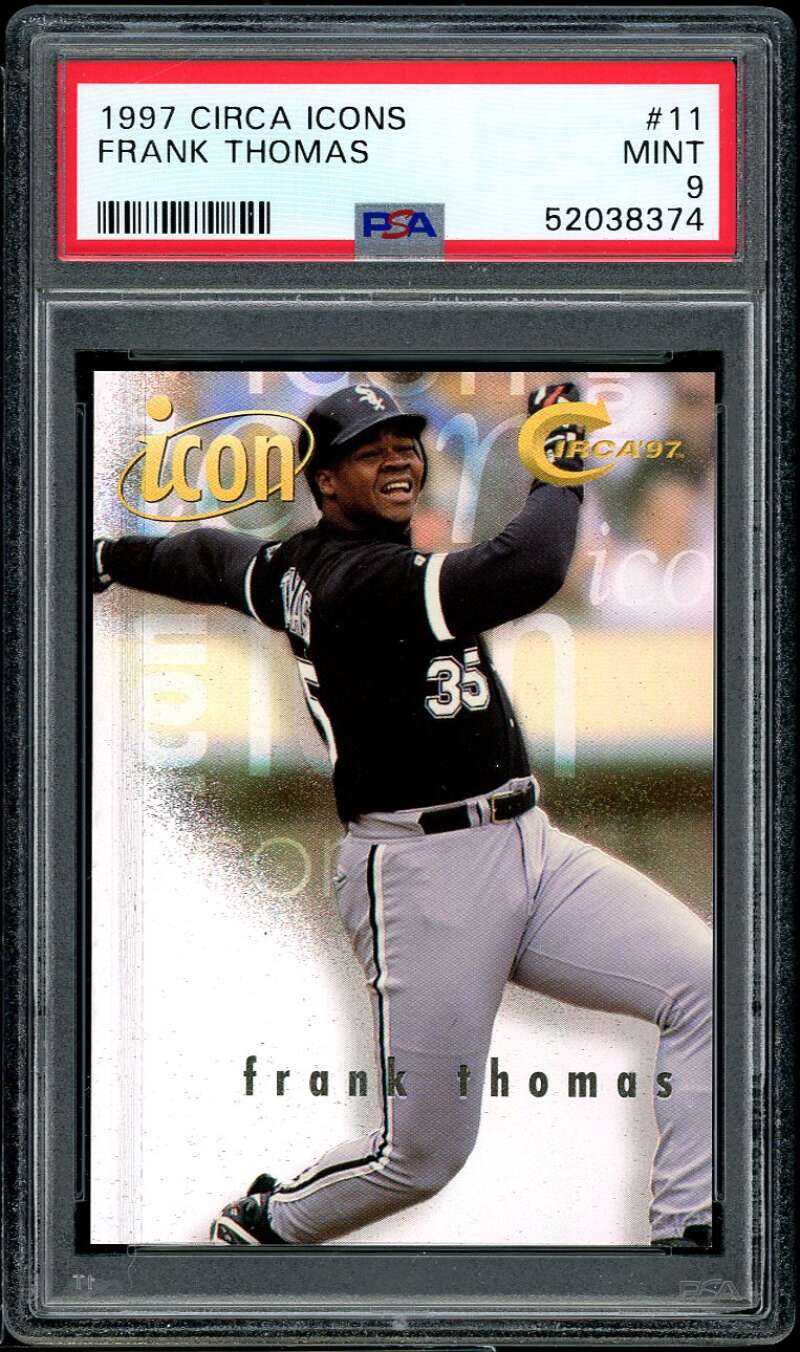 Frank Thomas Card 1997 Circa Icons #11 PSA 9 Image 1