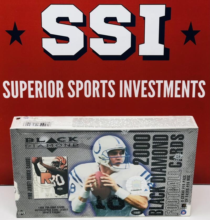 2000 Upper Deck Black Diamond Football Hobby Box Tom Brady RC Year  Image 1