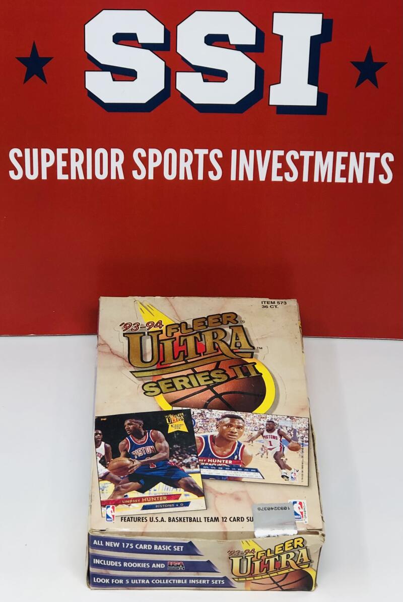 1993-94 Fleer Ultra Series 2 Unsealed Basketball Box Image 1