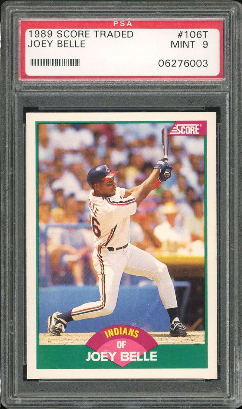 Joey Belle Rookie Card 1989 Score Rookie &amp; Traded #106T PSA 9 Image 1