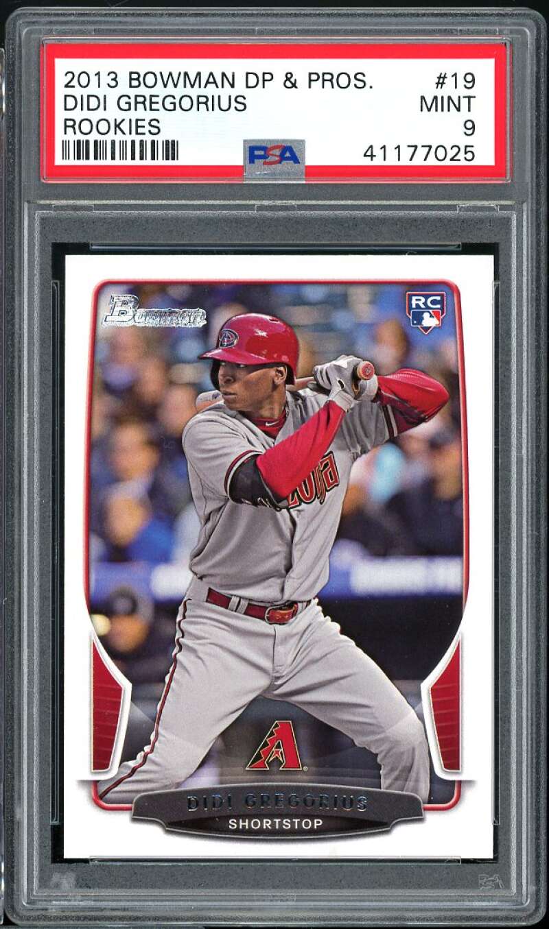 Didi Gregorius Rookie Card 2013 Bowman Draft Picks n Prospects #19 PSA 9 Image 1