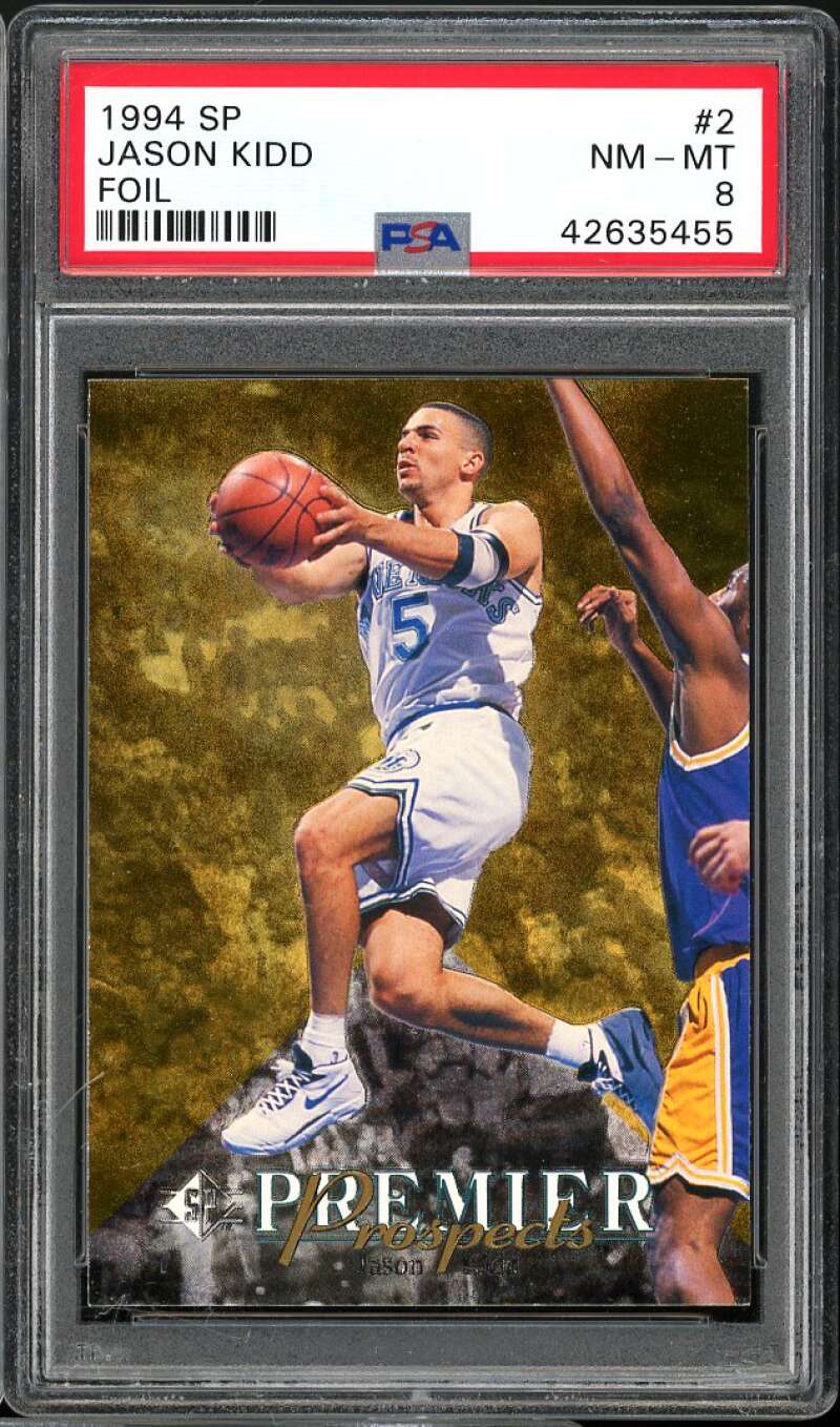 Jason Kidd Rookie Card 1994-95 SP Foil #2 PSA 8 Image 1