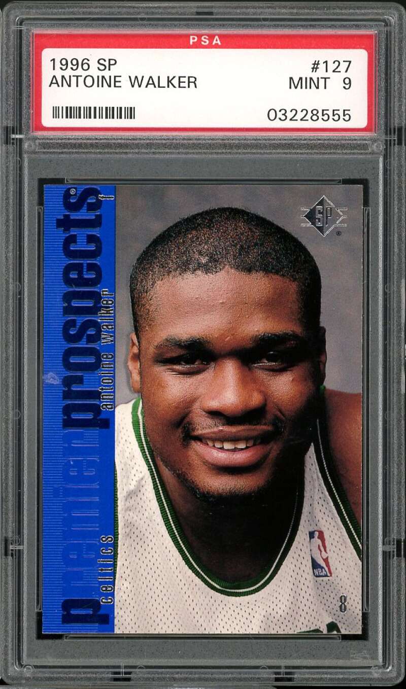 Antoine Walker Rookie Card 1996-97 SP #127 PSA 9 Image 1