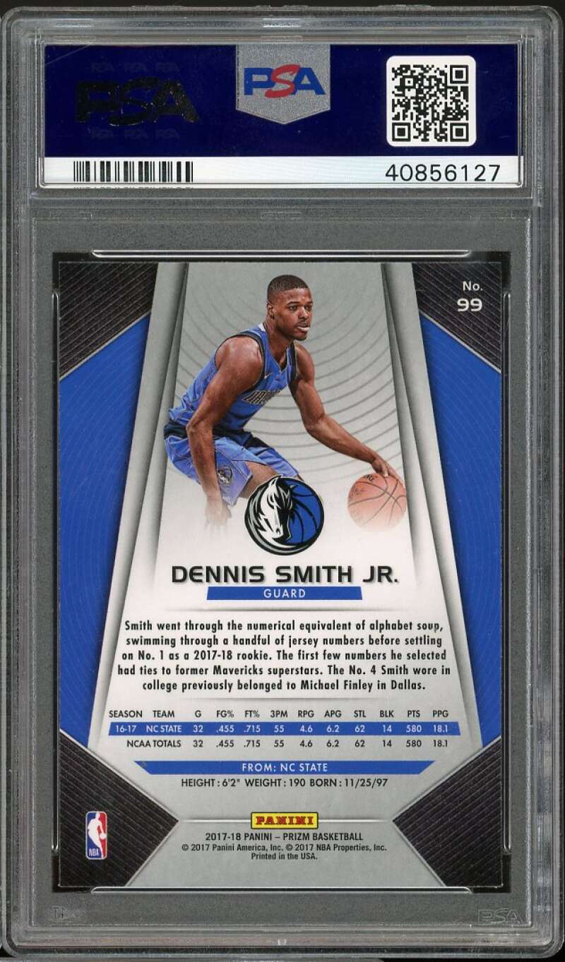 Dennis Smith Jr. Rookie Card 2017-18 Panini Prizm #99 PSA 9 Image 2