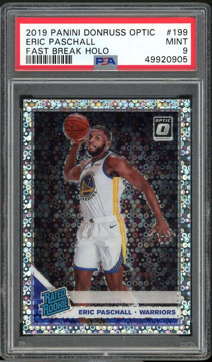 Eric Paschall Rookie 2019-20 Panini Donruss Optic Fast Break Holo #199 ...