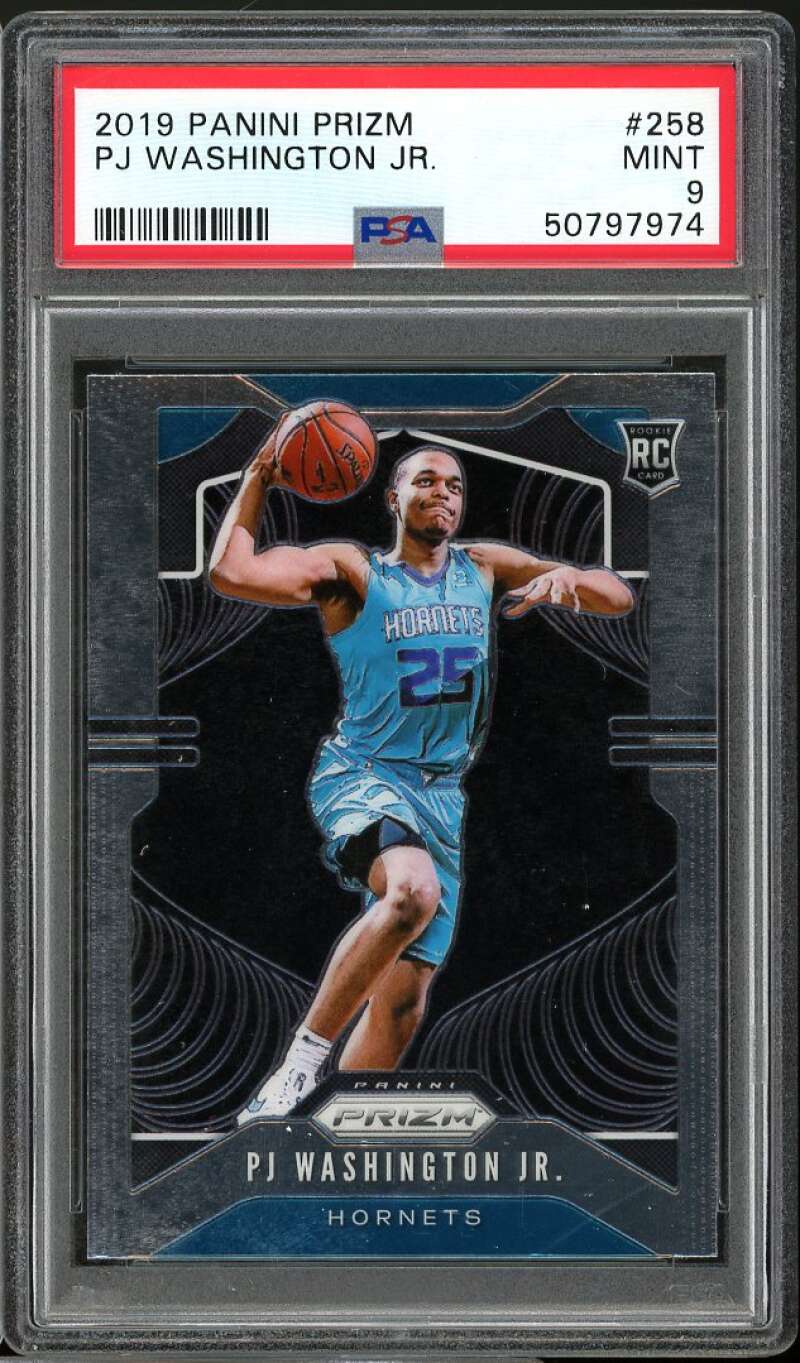 PJ Washington Jr. Rookie Card 2019-20 Panini Prizm #258 PSA 9 Image 1