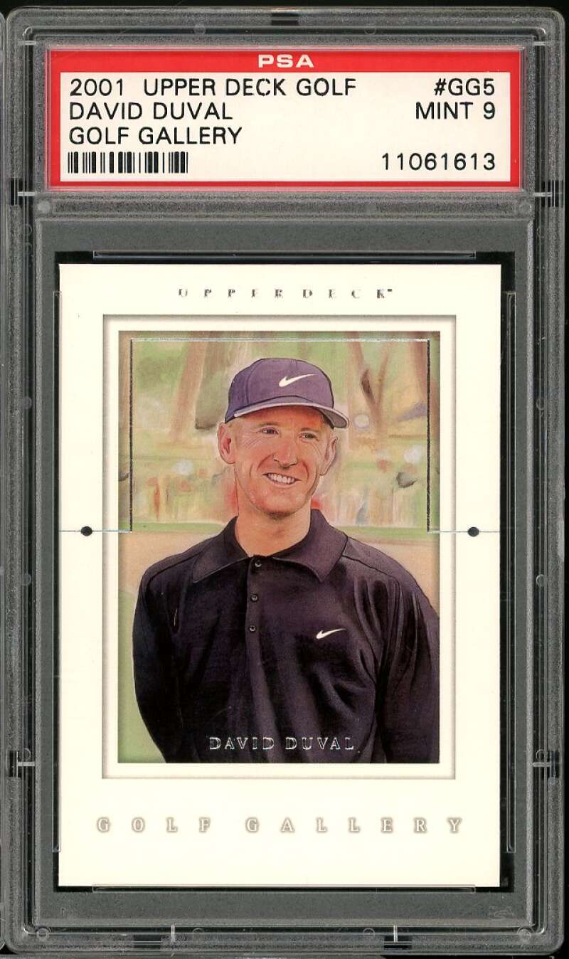 David Duval Rookie Card 2001 Upper Deck Gold Gallery #GG5 PSA 9 Image 1