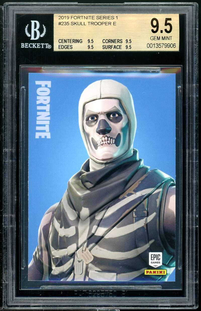 Skull Trooper Card 2010 Fortnite Series 1 #235 BGS 9.5 (9.5 9.5 9.5 9.5) Image 1