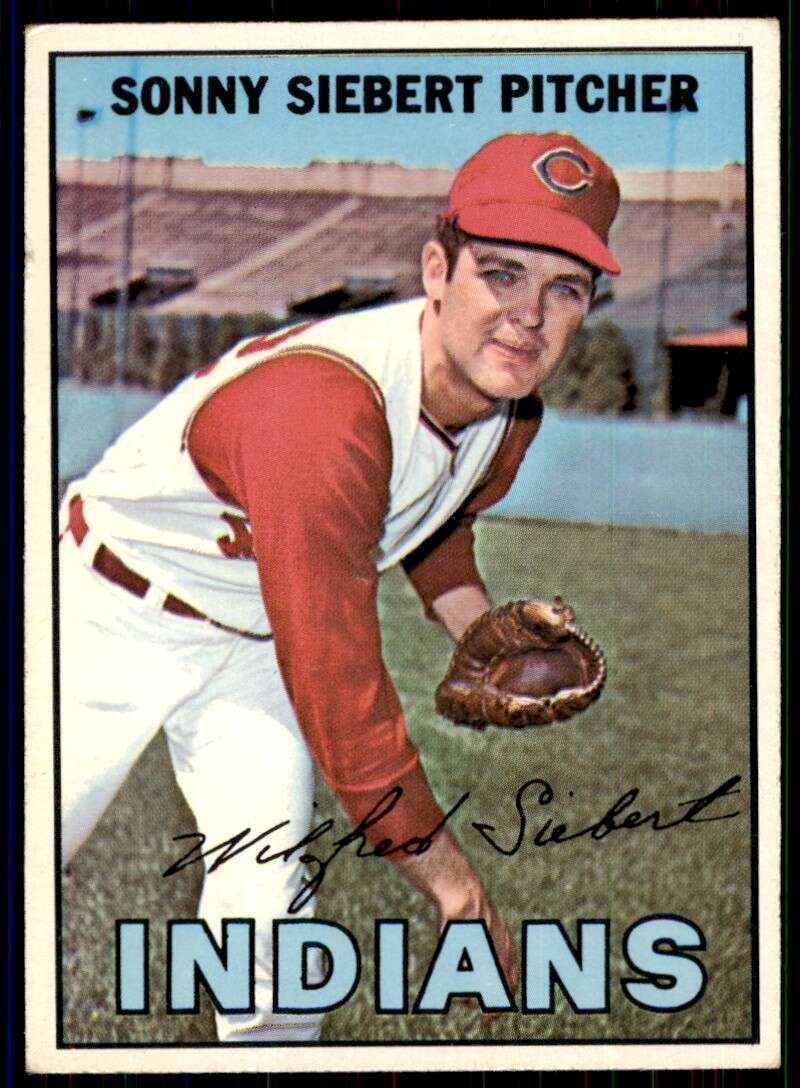 Sonny Siebert Card 1967 Topps #95 Image 1