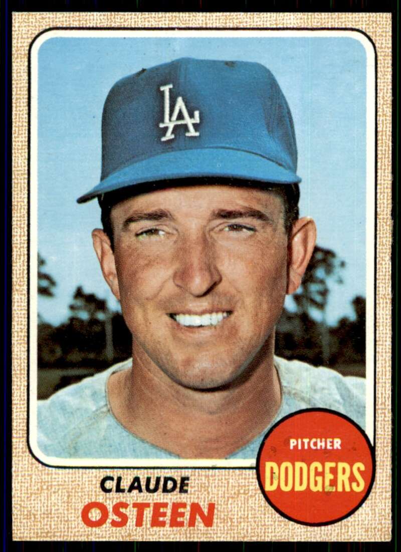 Claude Osteen Card 1968 Topps #440 Image 1