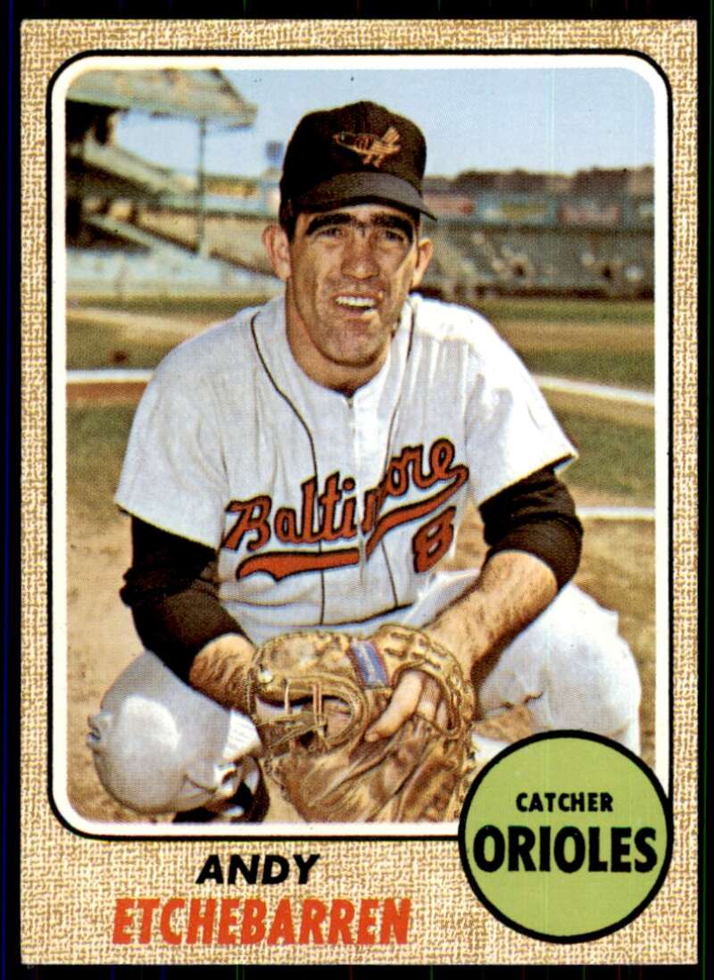 Andy Etchebarren Card 1968 Topps #204 Image 1