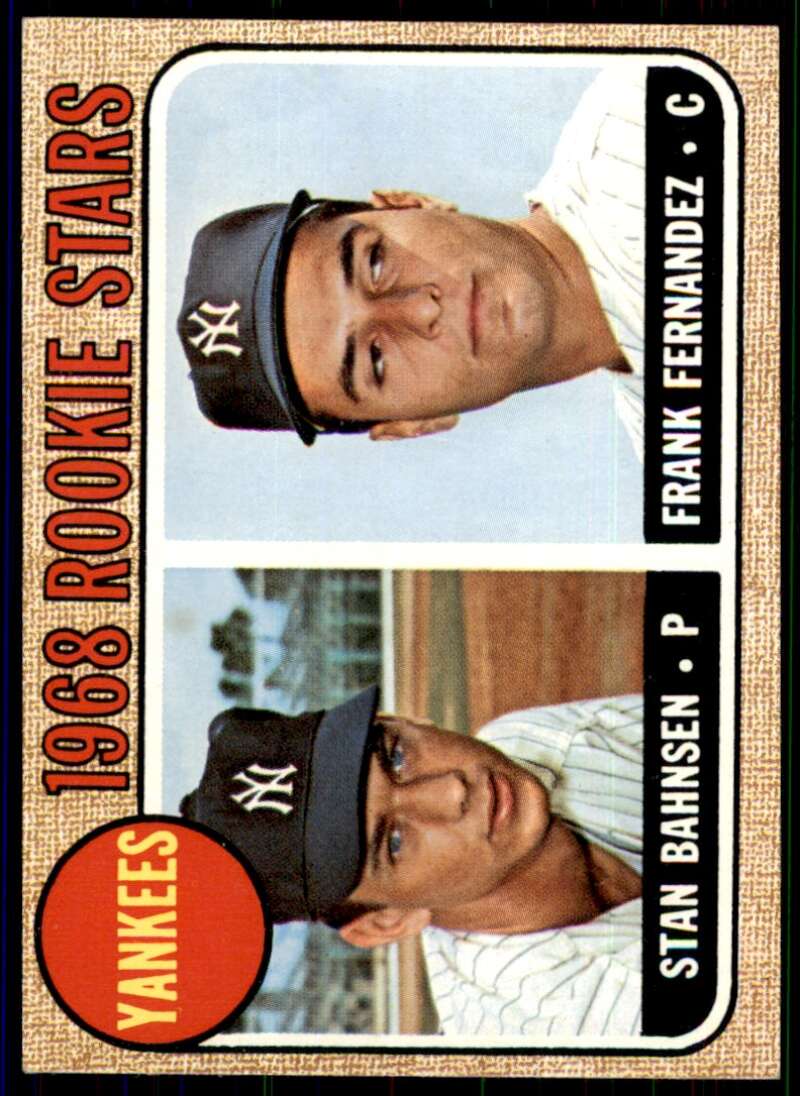 Stan Bahnsen/Frank Fernandez Rookie Card 1968 Topps #214 Image 1