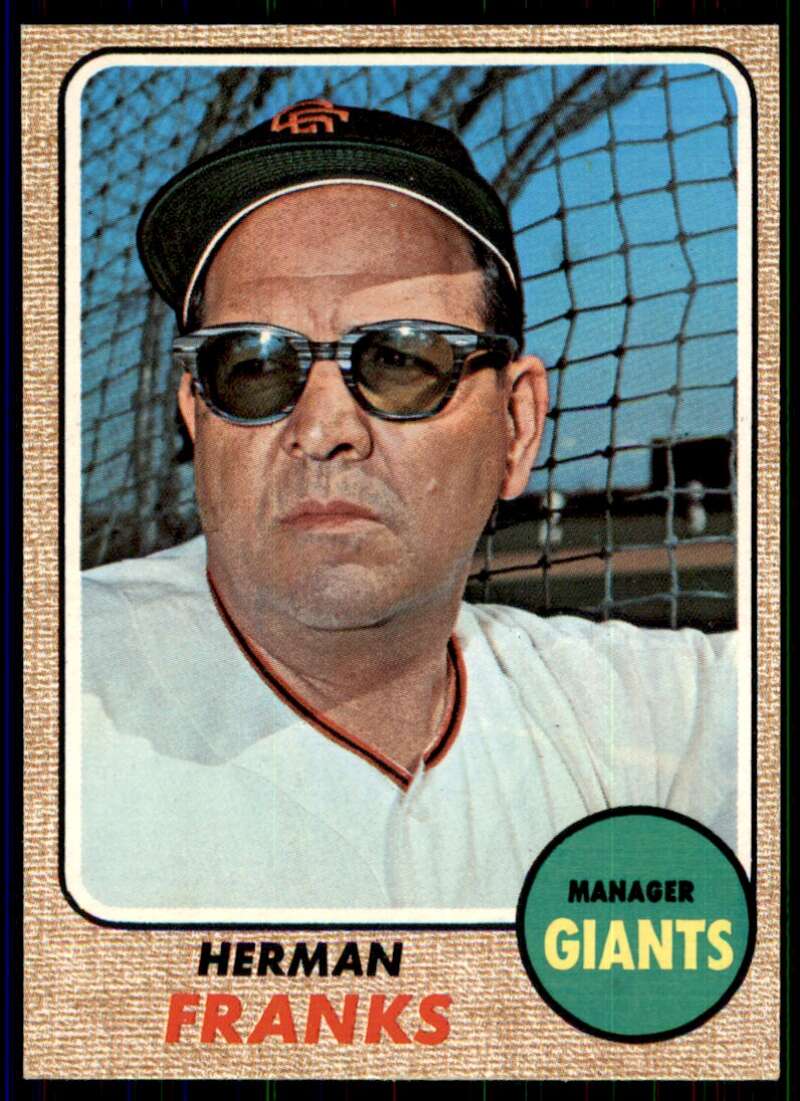 Herman Franks Card 1968 Topps #267 Image 1