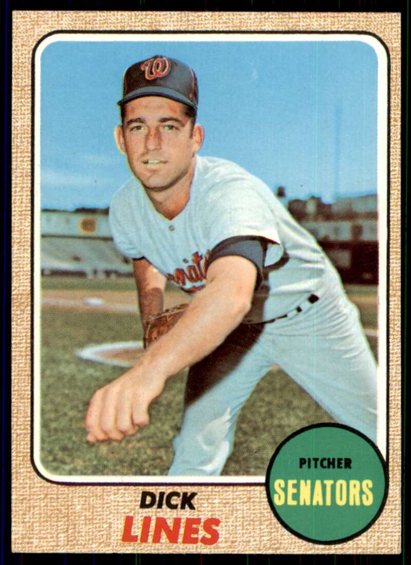 Dick Lines Card 1968 Topps #291 Image 1