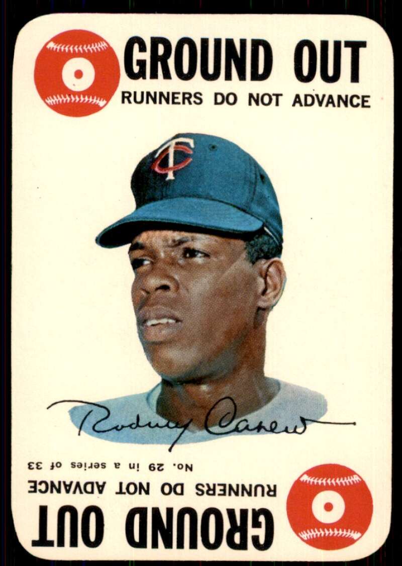 Rodney Carew Card 1968 Topps Game #29 Image 1