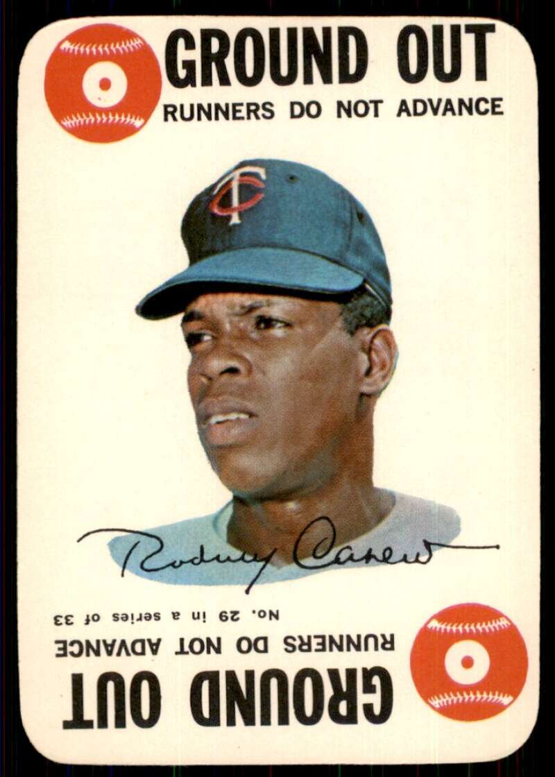 Rodney Carew Card 1968 Topps Game #29 Image 1