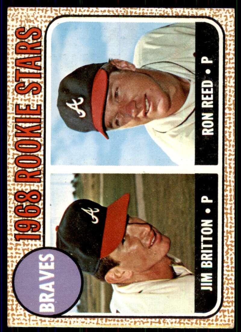 Jim Britton/Ron Reed Rookie Card 1968 Topps #76 Image 1