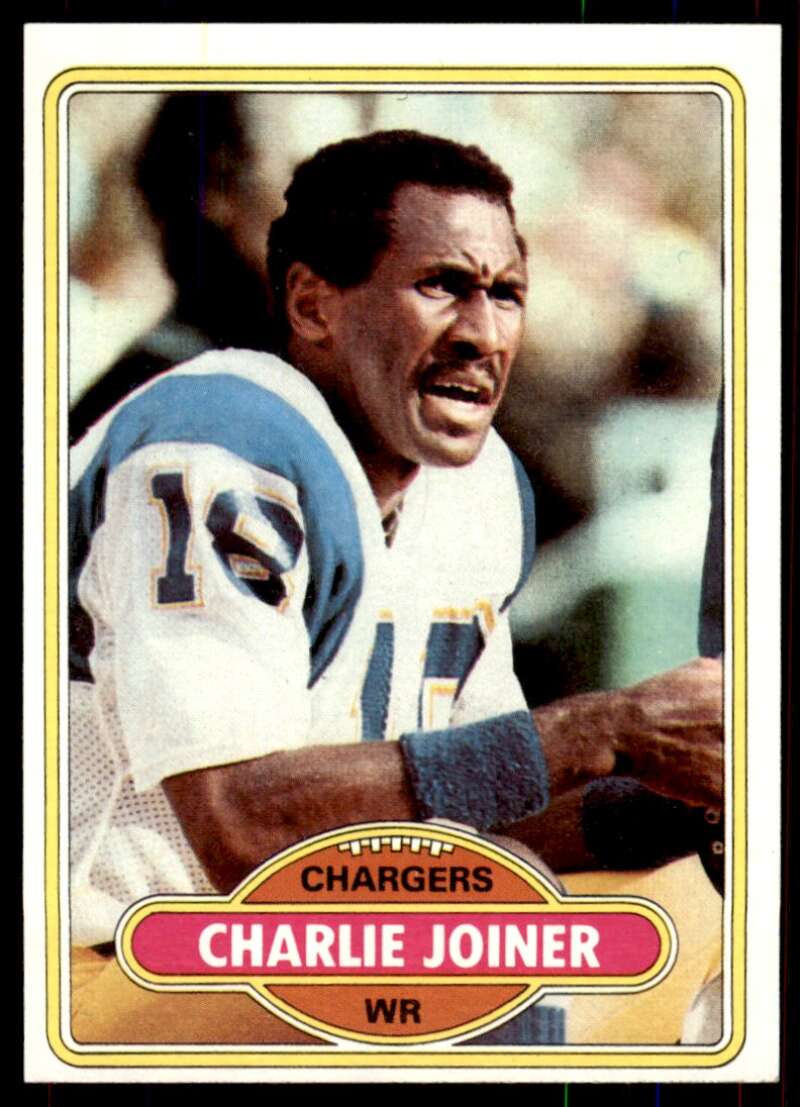 Charlie Joiner Card 1980 Topps #28 Image 1