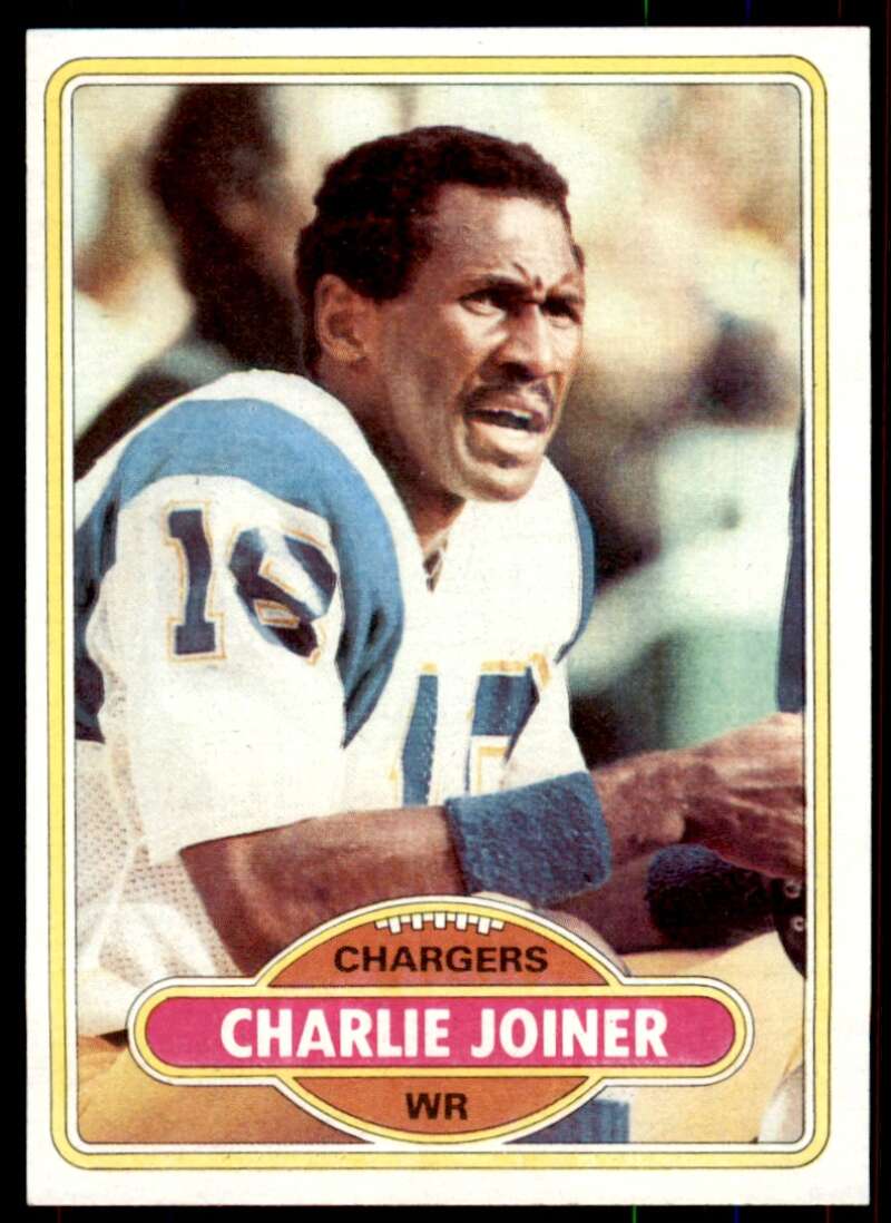 Charlie Joiner Card 1980 Topps #28 Image 1