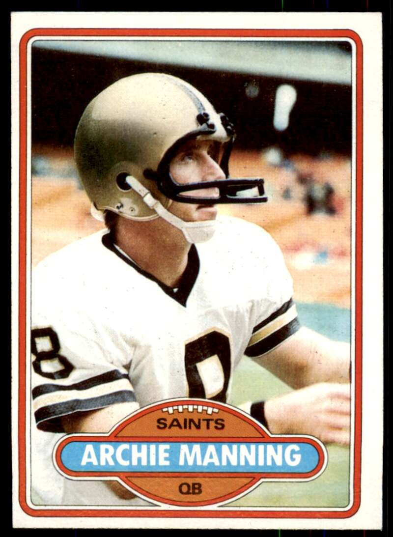 Archie Manning Card 1980 Topps #93 Image 1