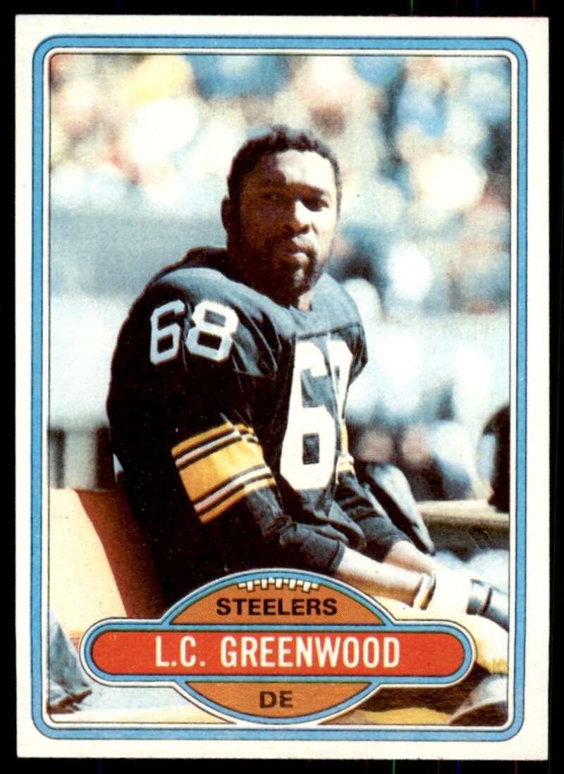 L.C. Greenwood Card 1980 Topps #375 Image 1