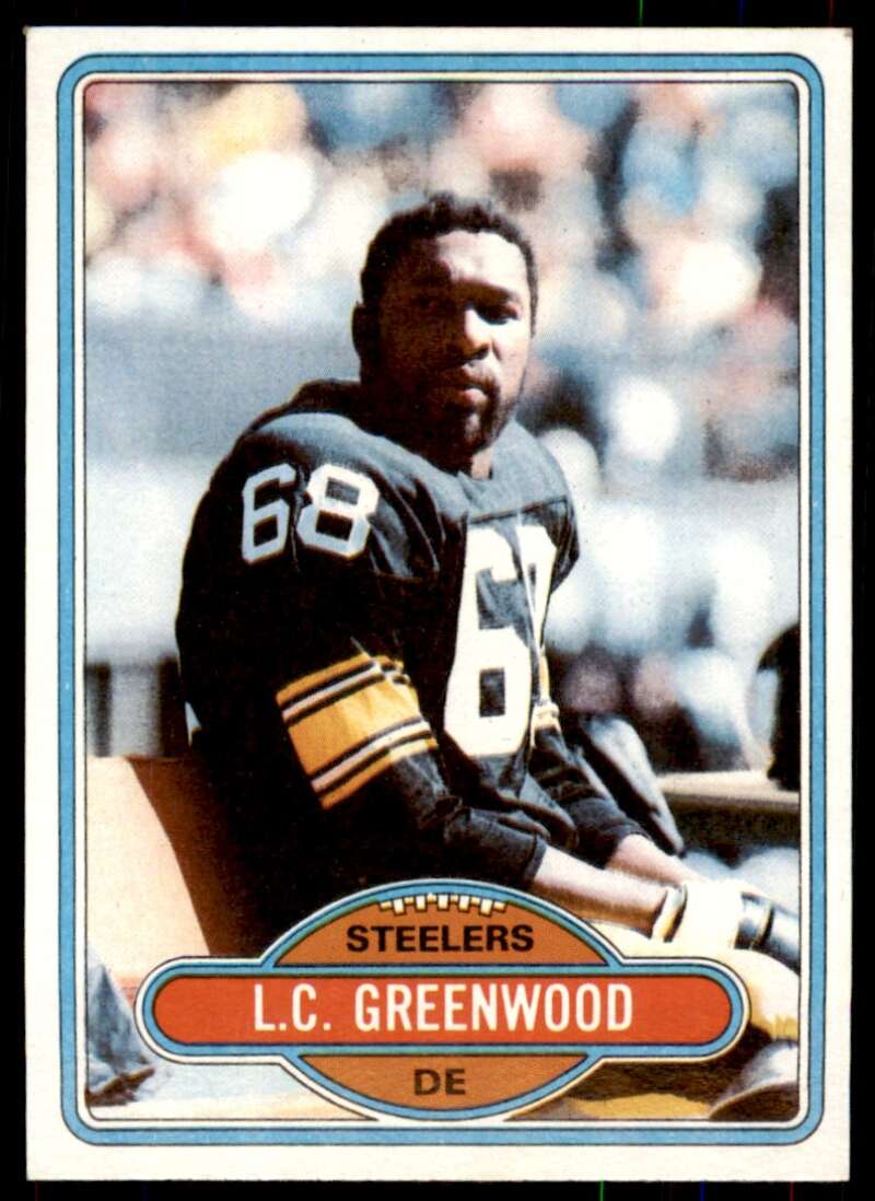 L.C. Greenwood Card 1980 Topps #375 Image 1