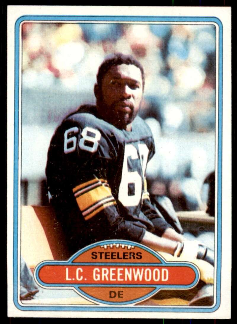 L.C. Greenwood Card 1980 Topps #375 Image 1