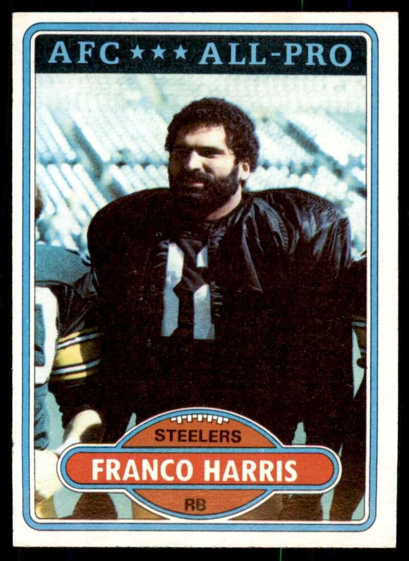 Franco Harris Card 1980 Topps #400 Image 1