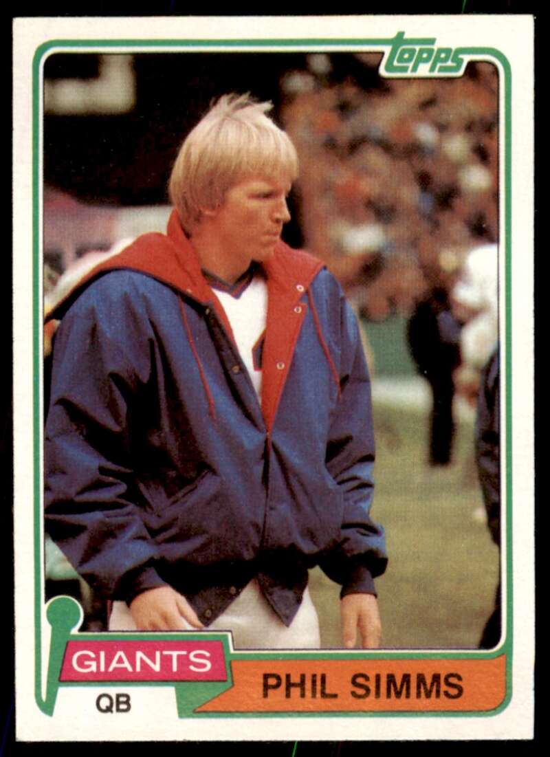 Phil Simms Card 1981 Topps #55 Image 1