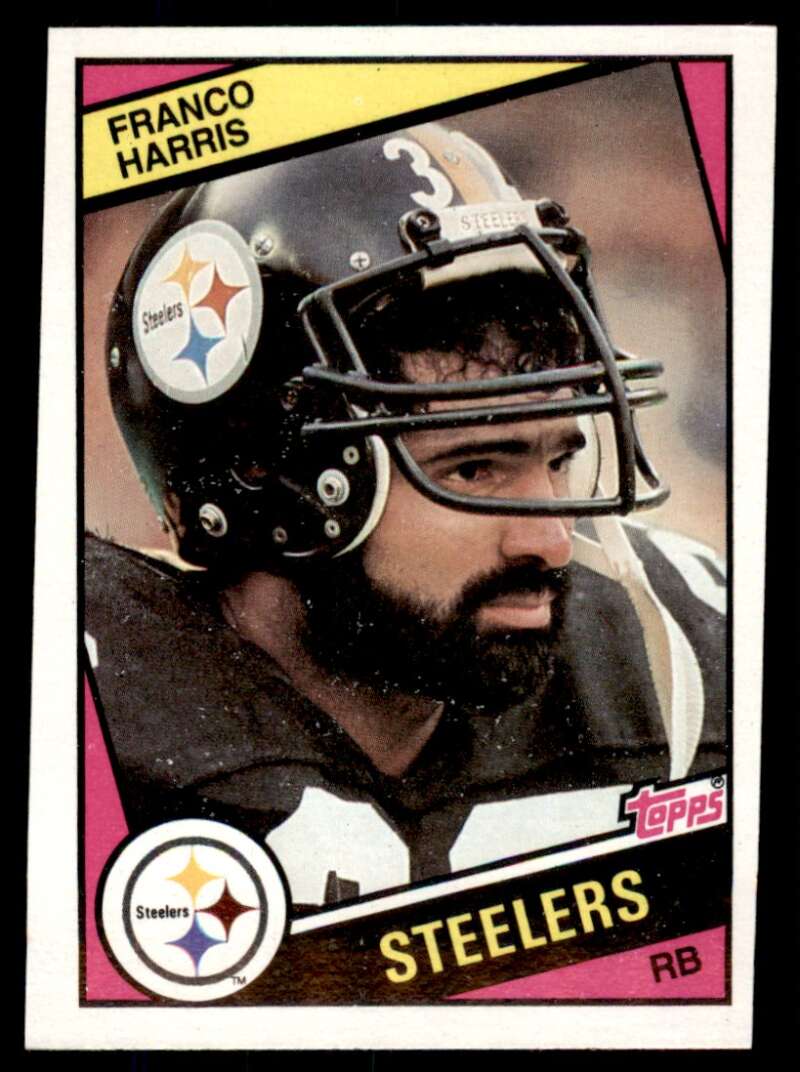 Franco Harris Card 1984 Topps #165 Image 1