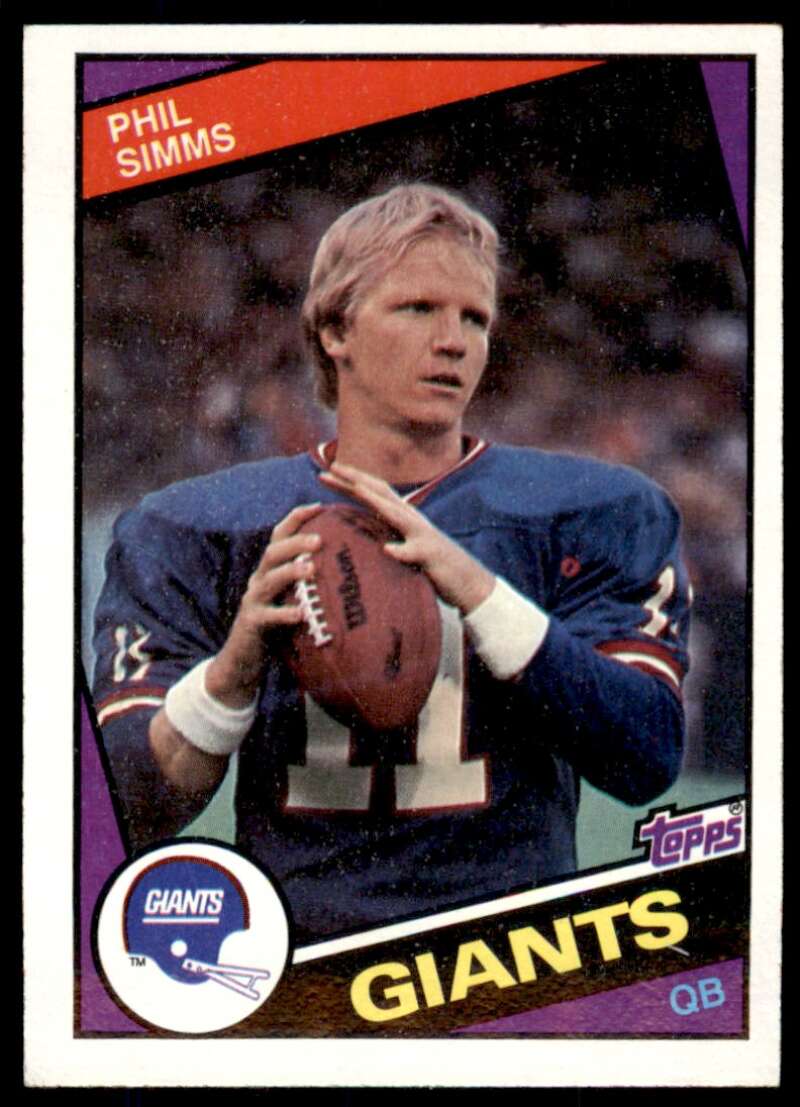 Phil Simms Card 1984 Topps #320 Image 1