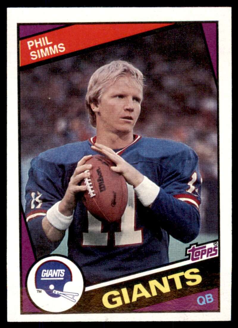 Phil Simms Card 1984 Topps #320 Image 1