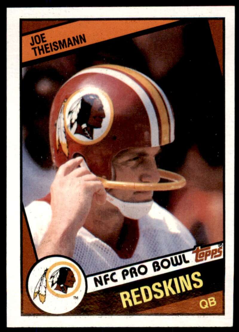 Joe Theismann Card 1984 Topps #390 Image 1