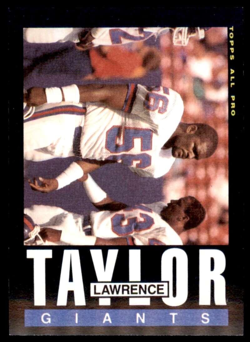 Lawrence Taylor Card 1985 Topps #124 Image 1