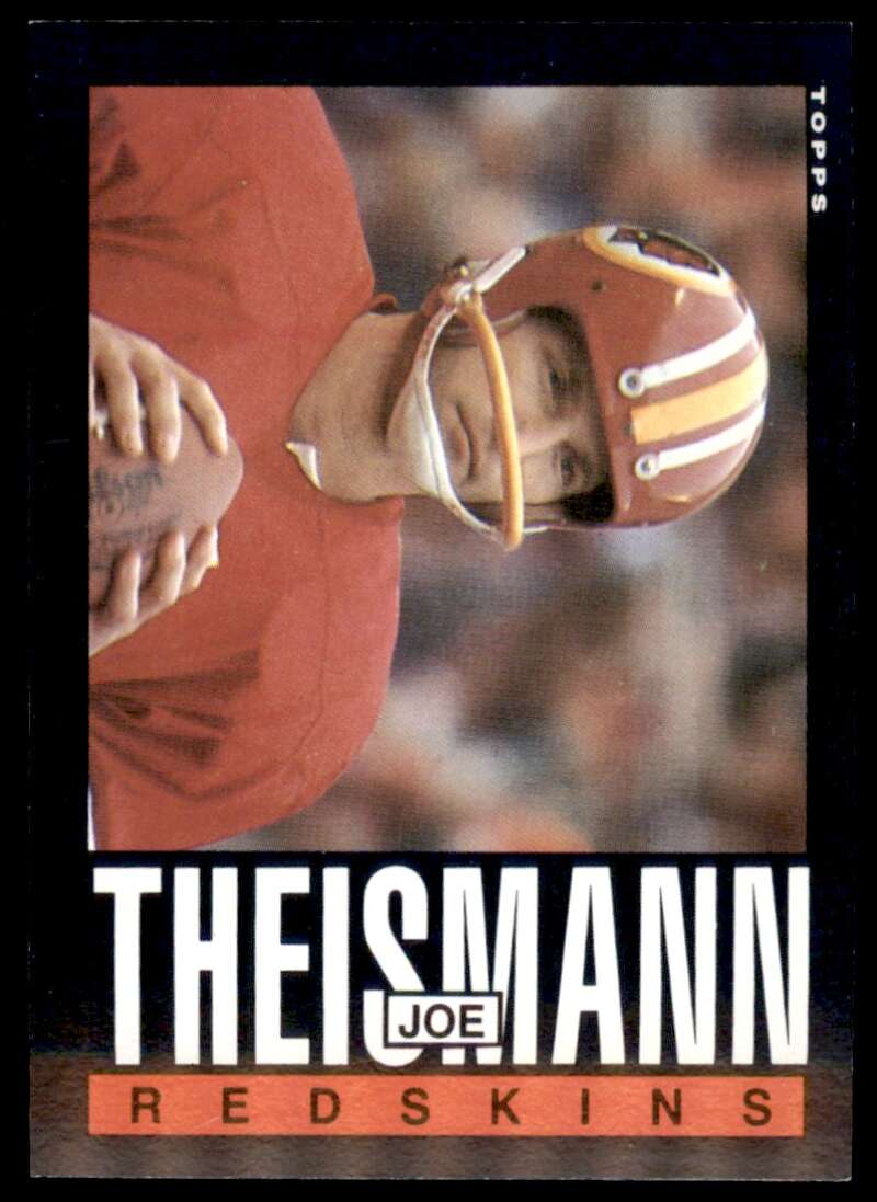 Joe Theismann Card 1985 Topps #190 Image 1