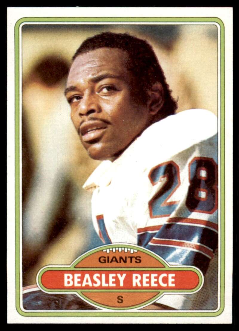 Beasley Reece Rookie Card 1980 Topps #374A Image 1