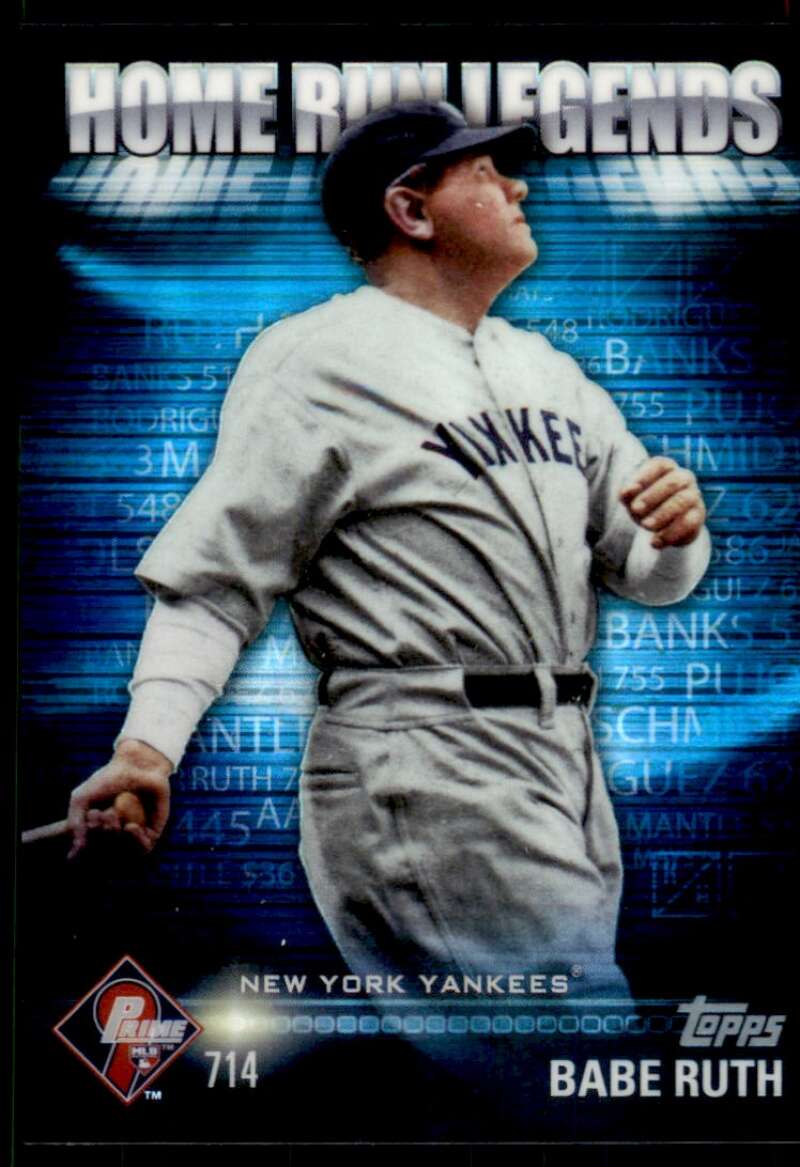 Babe Ruth Card 2012 Topps Prime 714 Home Run Leaders #HRL2 Image 1