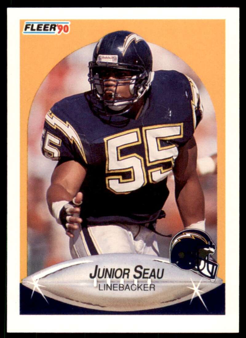 Junior Seau Rookie Card 1990 Fleer Update #U102 Image 1