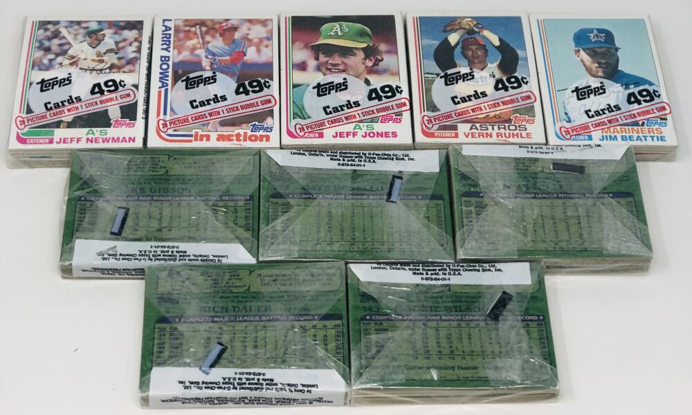 (10) 1982 Topps Cello Pack Lot Image 2